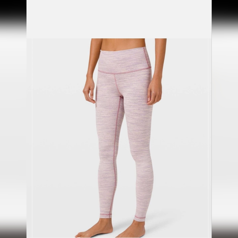 lululemon athletica Pink Heather High-Rise Leggings